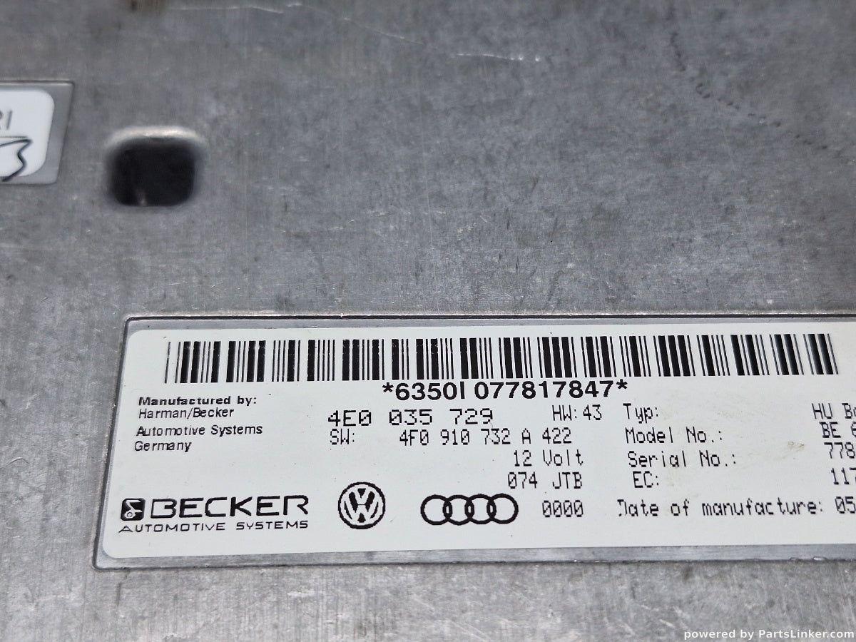 Modul interfata MMI AUDI A6 III Avant (4F5, C6) [ 2005 - 2011 ] TDI (BLB, BRE) 103KW|140HP 4E0035729 /4F0910732A