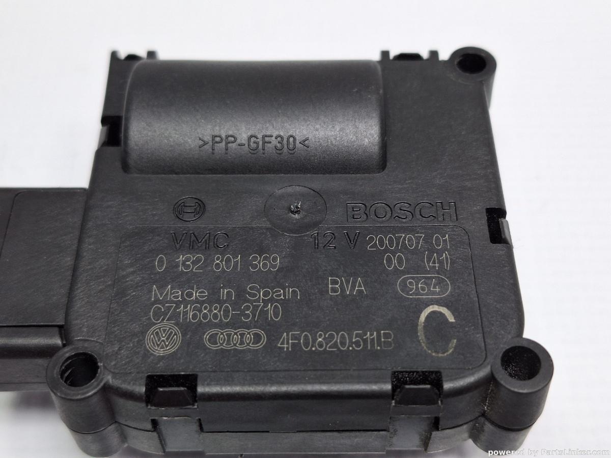 Motoras clapeta aeroterma AUDI A6 III Avant (4F5, C6) [ 2005 - 2011 ] TDI (BLB, BRE) 103KW|140HP BOSCH 0132801359 OEM 4F0820511B