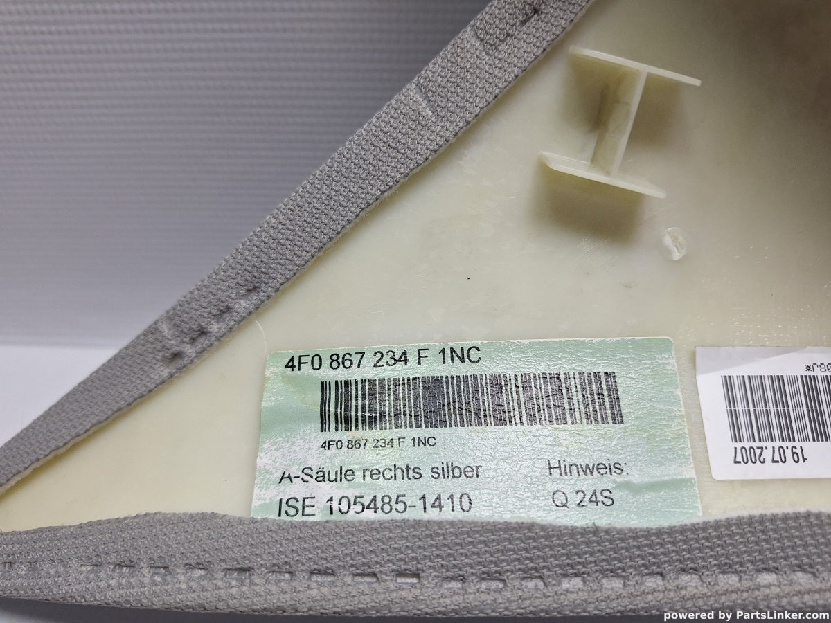 Ornament stalp parbriz dreapta AUDI A6 III Avant (4F5, C6) [ 2005 - 2011 ] TDI (BLB, BRE) 103KW|140HP 4F0867234F