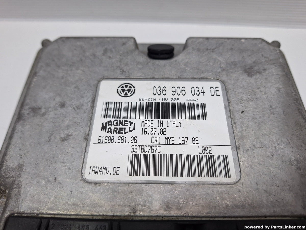 Calculator ECU motor VOLKSWAGEN POLO (9N_) [ 2001 - 2012 ] 16V (AUA, BBY, BKY) 55KW|75HP Magneti Marelli 61600.681.06 036906034DE