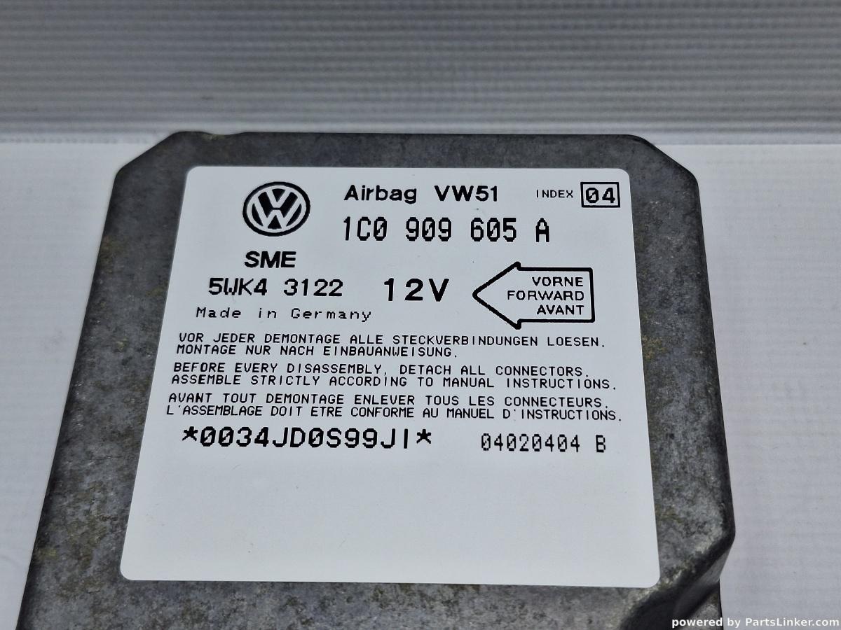 Calculator airbag VOLKSWAGEN GOLF IV (1J1) [ 1997 - 2007 ] TDI (ATD, AXR) 74KW|101HP OEM 1C0909605A