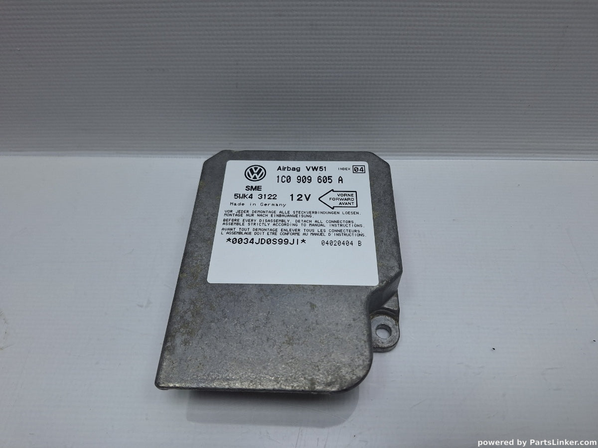 Calculator airbag VOLKSWAGEN GOLF IV (1J1) [ 1997 - 2007 ] TDI (ATD, AXR) 74KW|101HP 1C0909605A