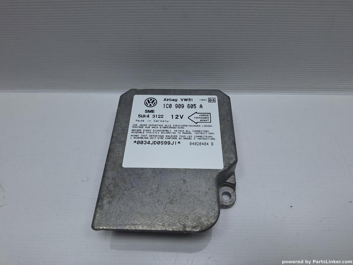 Calculator airbag VOLKSWAGEN GOLF IV (1J1) [ 1997 - 2007 ] TDI (ATD, AXR) 74KW|101HP OEM 1C0909605A