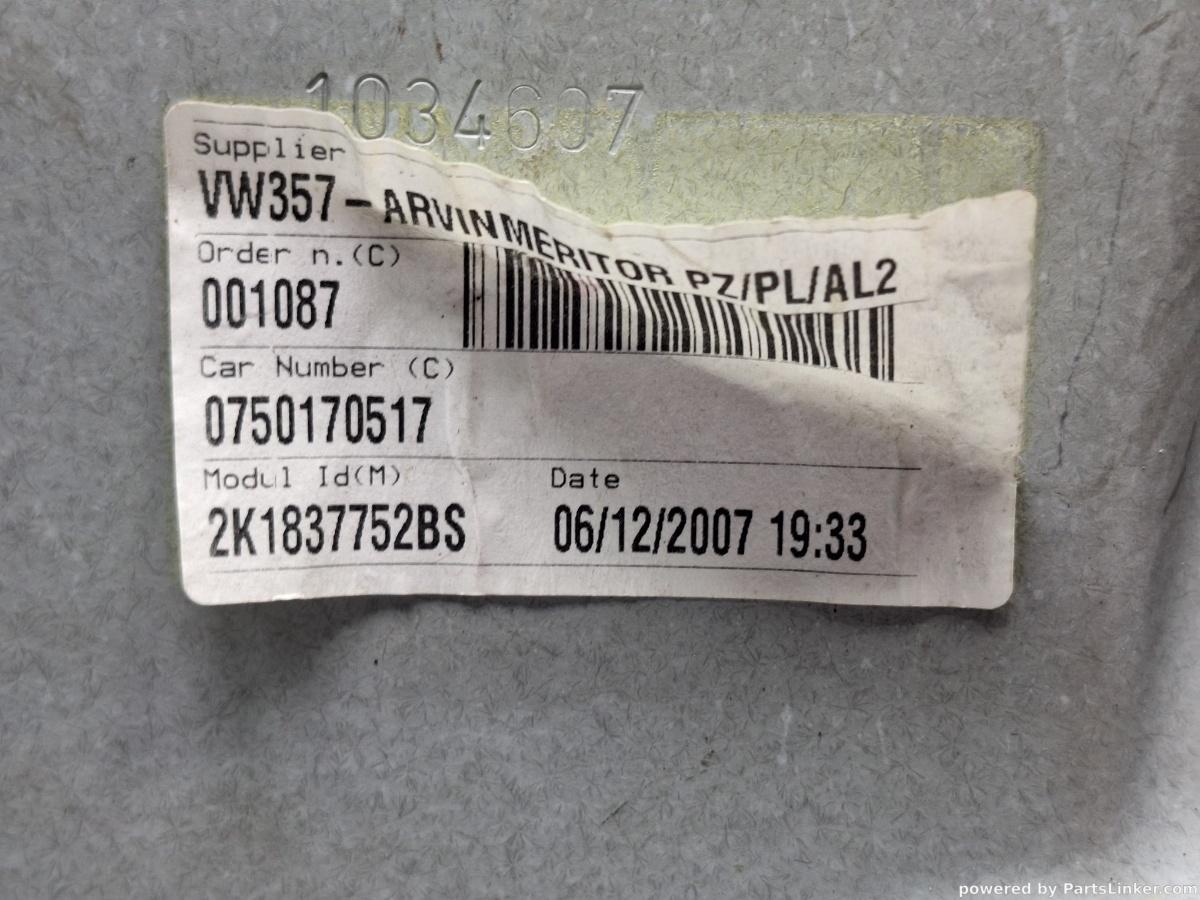 Macara geam dreapta fata VOLKSWAGEN CADDY III Estate (2KB, 2KJ, 2CB, 2CJ) [ 2004 - 2015 ] TDI (BJB, BLS) 77KW|105HP OEM 2K1837752BS