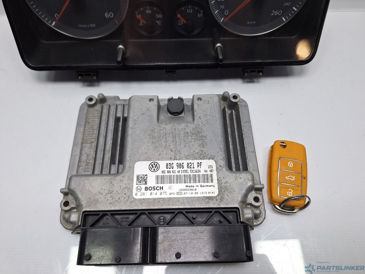Kit pornire VOLKSWAGEN CADDY III Estate (2KB, 2KJ, 2CB, 2CJ) [ 2004 - 2015 ] TDI (BJB, BLS) 77KW|105HP BOSCH 0281014075 1T0920864A , 03G906021PF