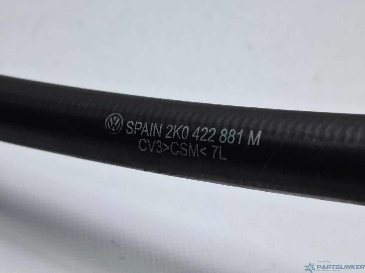 Furtun retur ulei servodirectie VOLKSWAGEN CADDY III Estate (2KB, 2KJ, 2CB, 2CJ) [ 2004 - 2015 ] TDI (BJB, BLS) 77KW|105HP OEM 2K0422881M