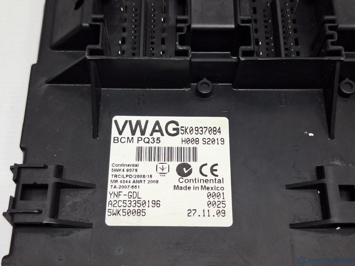 Modul BCM VOLKSWAGEN GOLF VAN VI Variant (AJ5) [ 2009 - 2014 ] 1.6 TDi BlueMotion (CAYC) 77KW|105HP Continental 5W50085 OEM 5K0937084