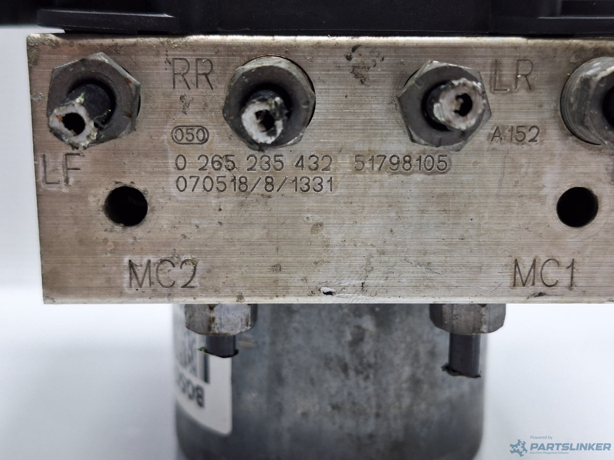 Modul pompa ABS FIAT GRANDE PUNTO (199_) [ 2005 - 2013 ] JTD Multijet (199 A3.000) 66KW|90HP BOSCH 0 265 235 432 51798105