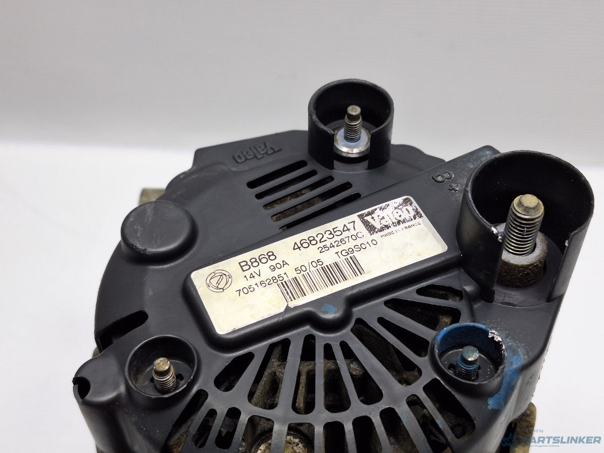 Alternator FIAT GRANDE PUNTO (199_) [ 2005 - 2013 ] JTD Multijet (199 A3.000) 66KW|90HP Valeo 2542670C 46823547