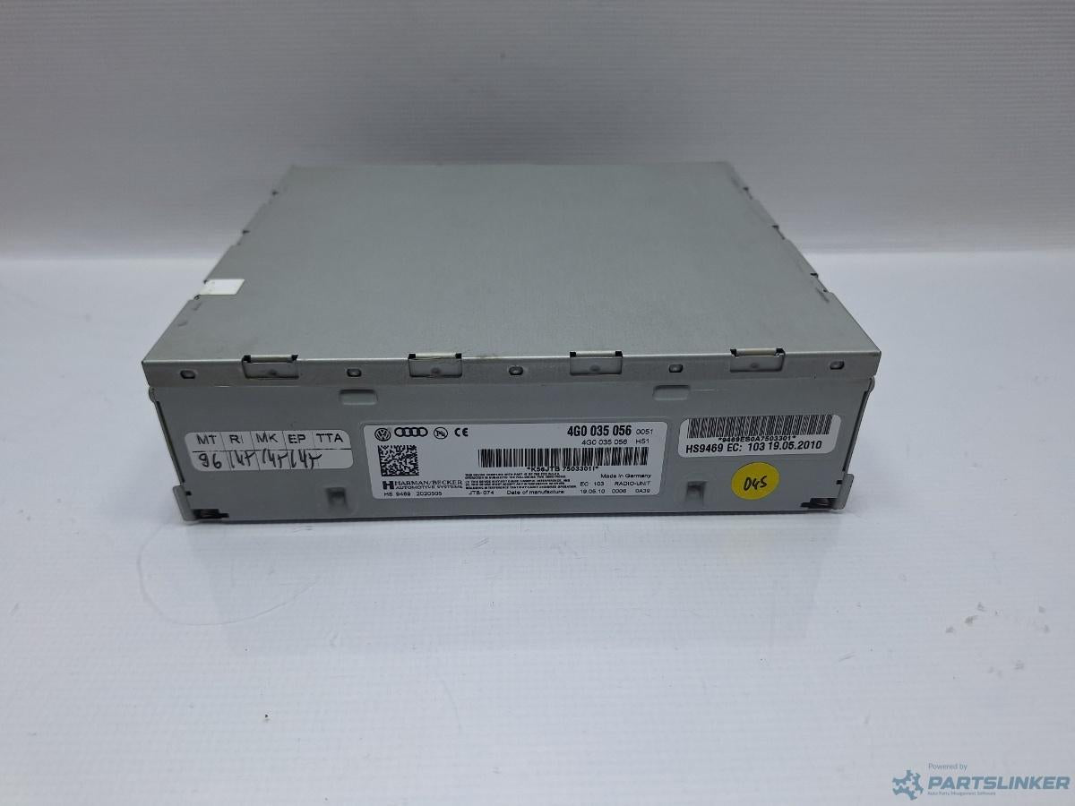 Modul/unitate de control bluetooth AUDI A4 IV Avant 8K5, B8 2007 - 2015 TDI CJCD, CMFB, CSUA 4G0035056