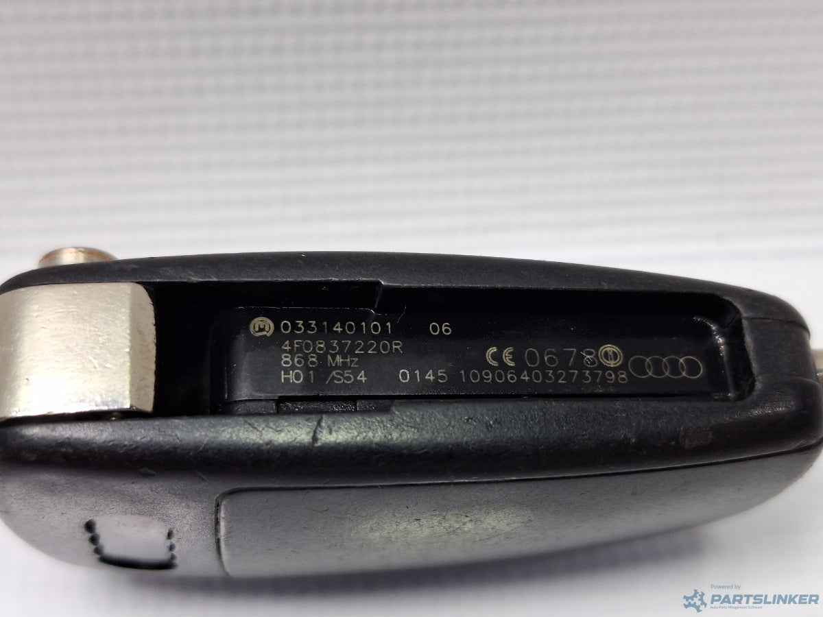 Telecomanda cheie AUDI A6/S6 III Saloon (4F2, C6) [ 2004 - 2011 ] TDI (CAHA) 125KW|170HP 4F0837220R