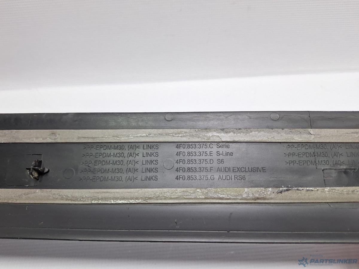Bandou prag stanga spate AUDI A6/S6 III Saloon (4F2, C6) [ 2004 - 2011 ] TDI (CAHA) 125KW|170HP OEM 4F0853375C