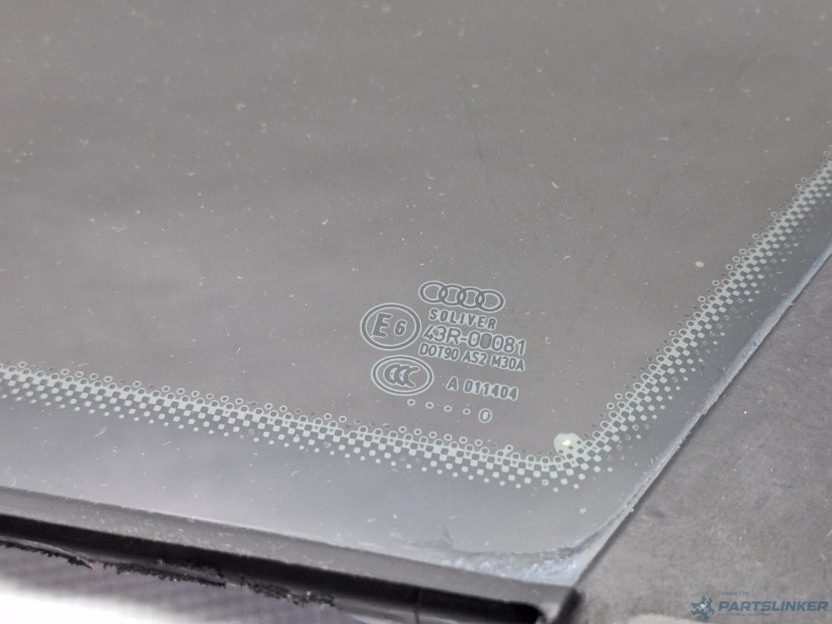 Geam fix lateral dreapta spate AUDI A6/S6 III Saloon (4F2, C6) [ 2004 - 2011 ] TDI (CAHA) 125KW|170HP OEM 4F5845300B