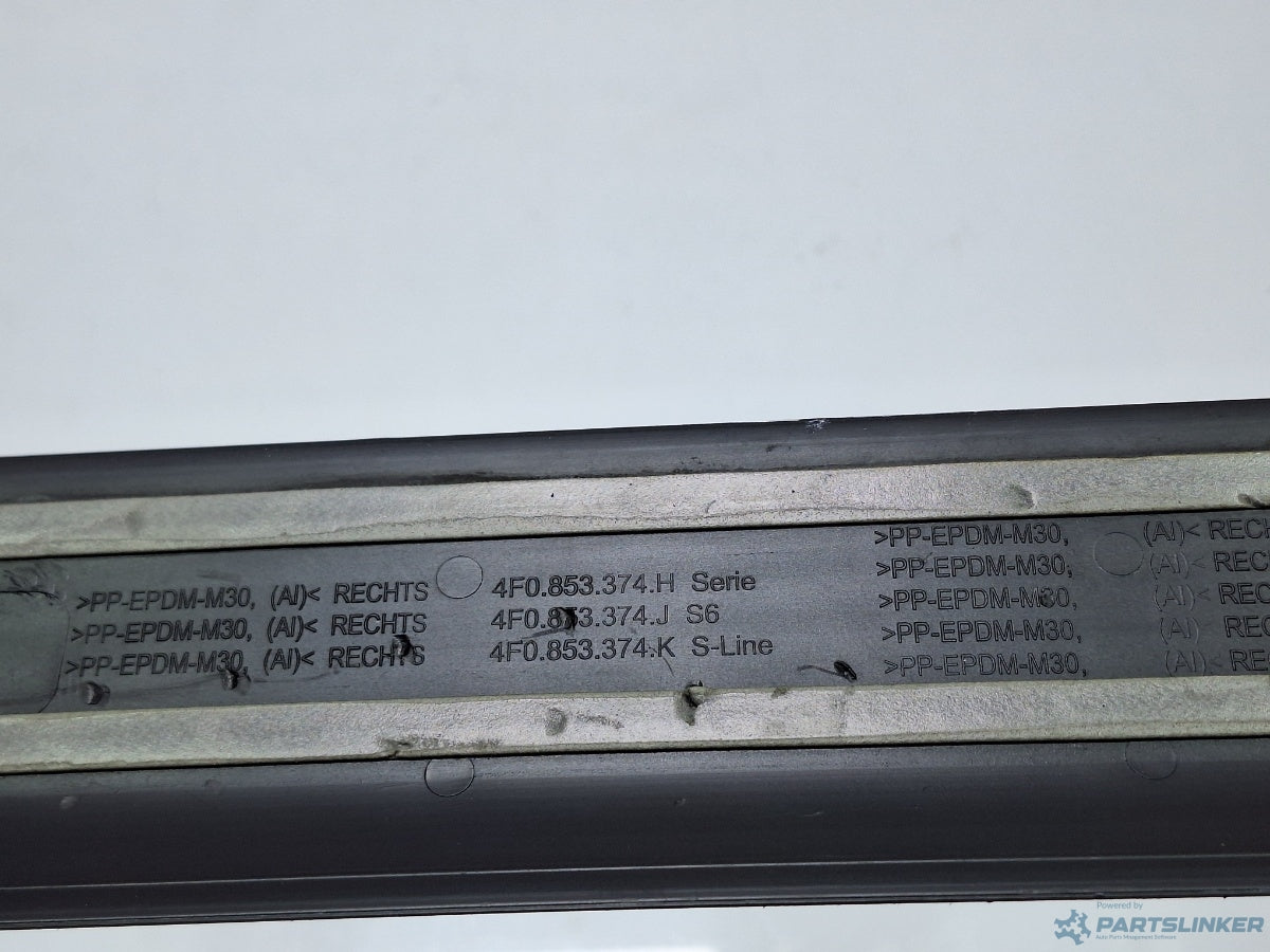 Ornament prag dreapta fata AUDI A6/S6 III Saloon (4F2, C6) [ 2004 - 2011 ] TDI (CAHA) 125KW|170HP 4F0853374H