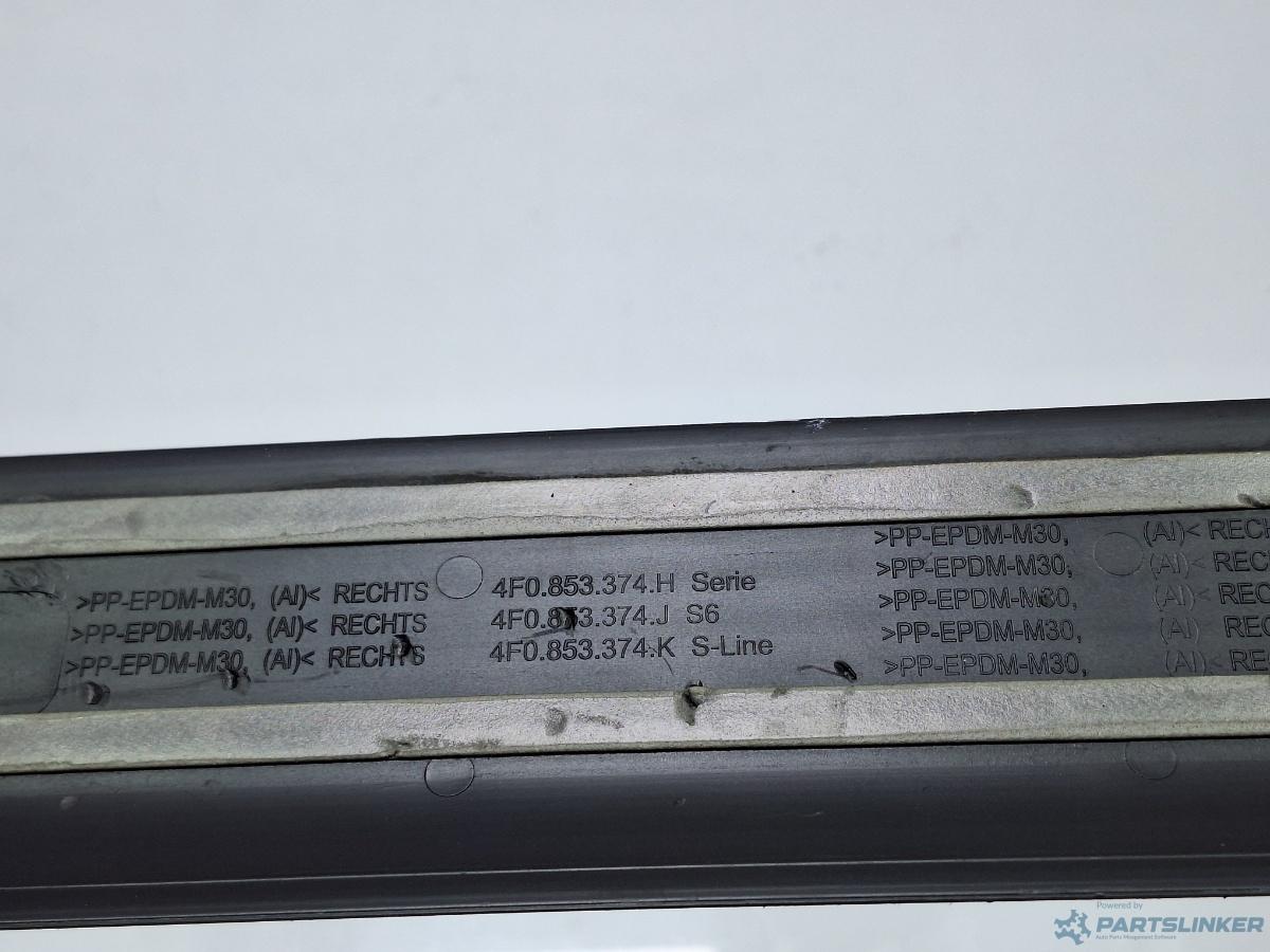 Ornament prag dreapta fata AUDI A6/S6 III Saloon (4F2, C6) [ 2004 - 2011 ] TDI (CAHA) 125KW|170HP OEM 4F0853374H