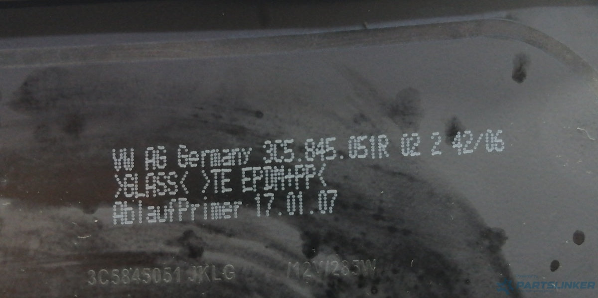 Luneta VOLKSWAGEN PASSAT (3C2) [ 2005 - 2010 ] TDI (BMP) 103KW|140HP 3C5845051R