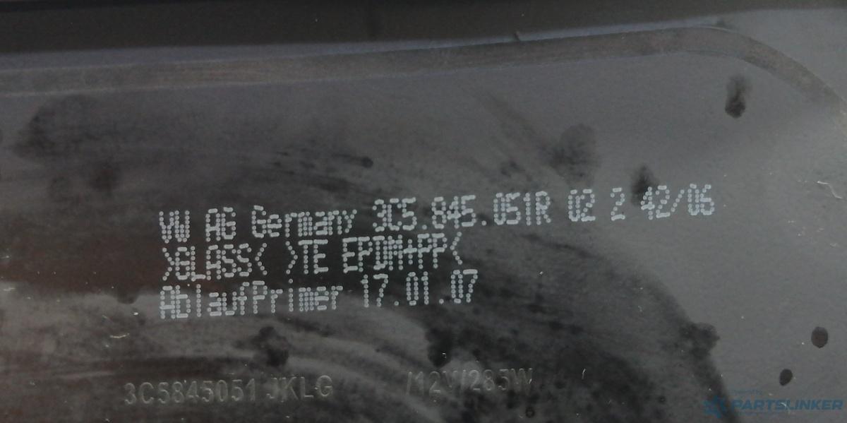 Luneta VOLKSWAGEN PASSAT (3C2) [ 2005 - 2010 ] OEM 3C5845051R
