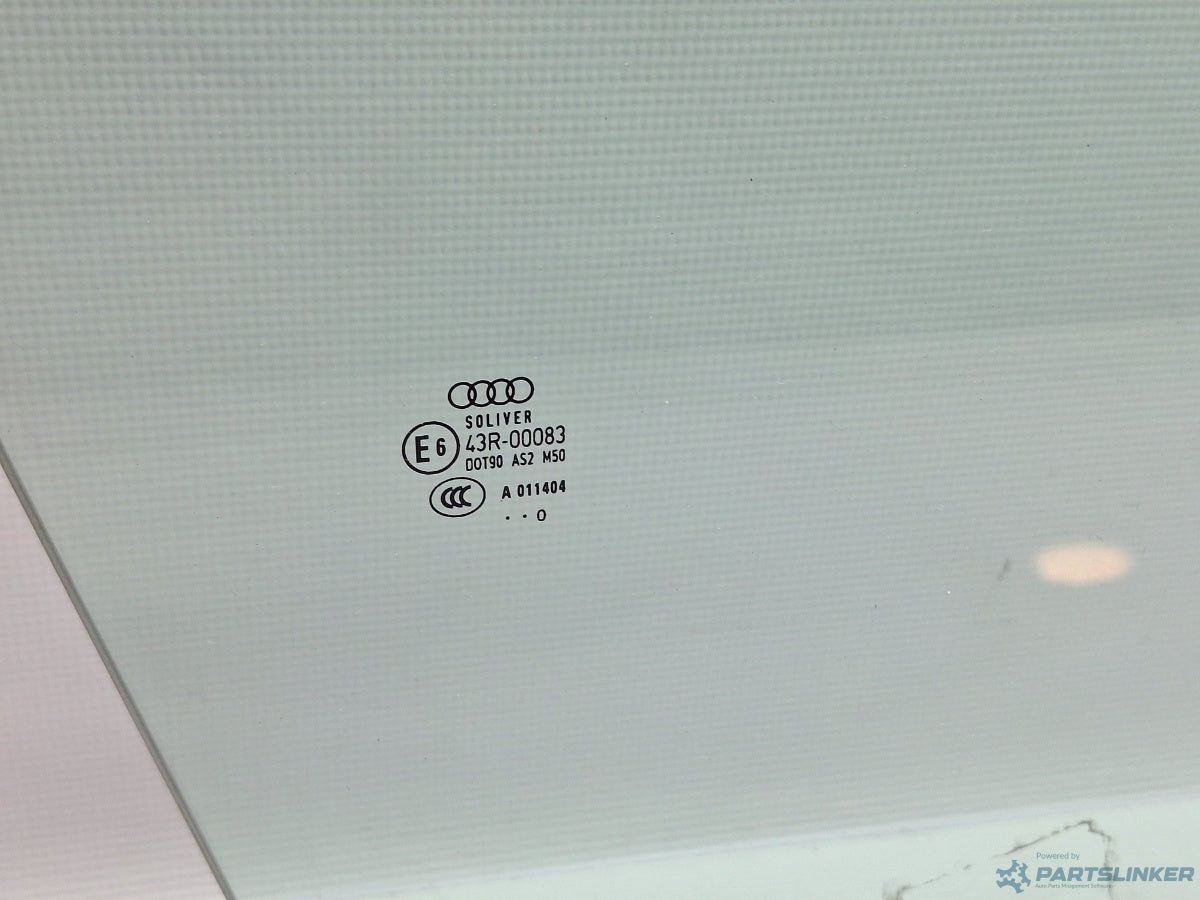 Geam usa dreapta fata AUDI A6/S6 III Saloon (4F2, C6) [ 2004 - 2011 ] TDI (CAHA) 125KW|170HP 4F0845202D