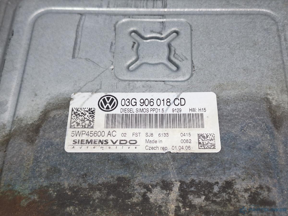 Calculator ECU motor VOLKSWAGEN PASSAT Variant (3C5) [ 2005 - 2011 ] SIEMENS 5WP45600AC OEM 03G906018CD