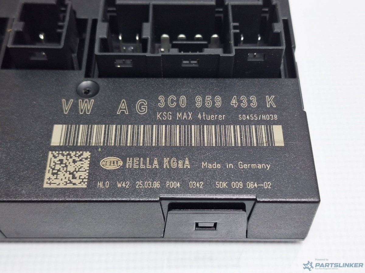 Modul confort VOLKSWAGEN PASSAT (3C2) [ 2005 - 2010 ] TDI (BMP) 103KW|140HP 3C0959433K