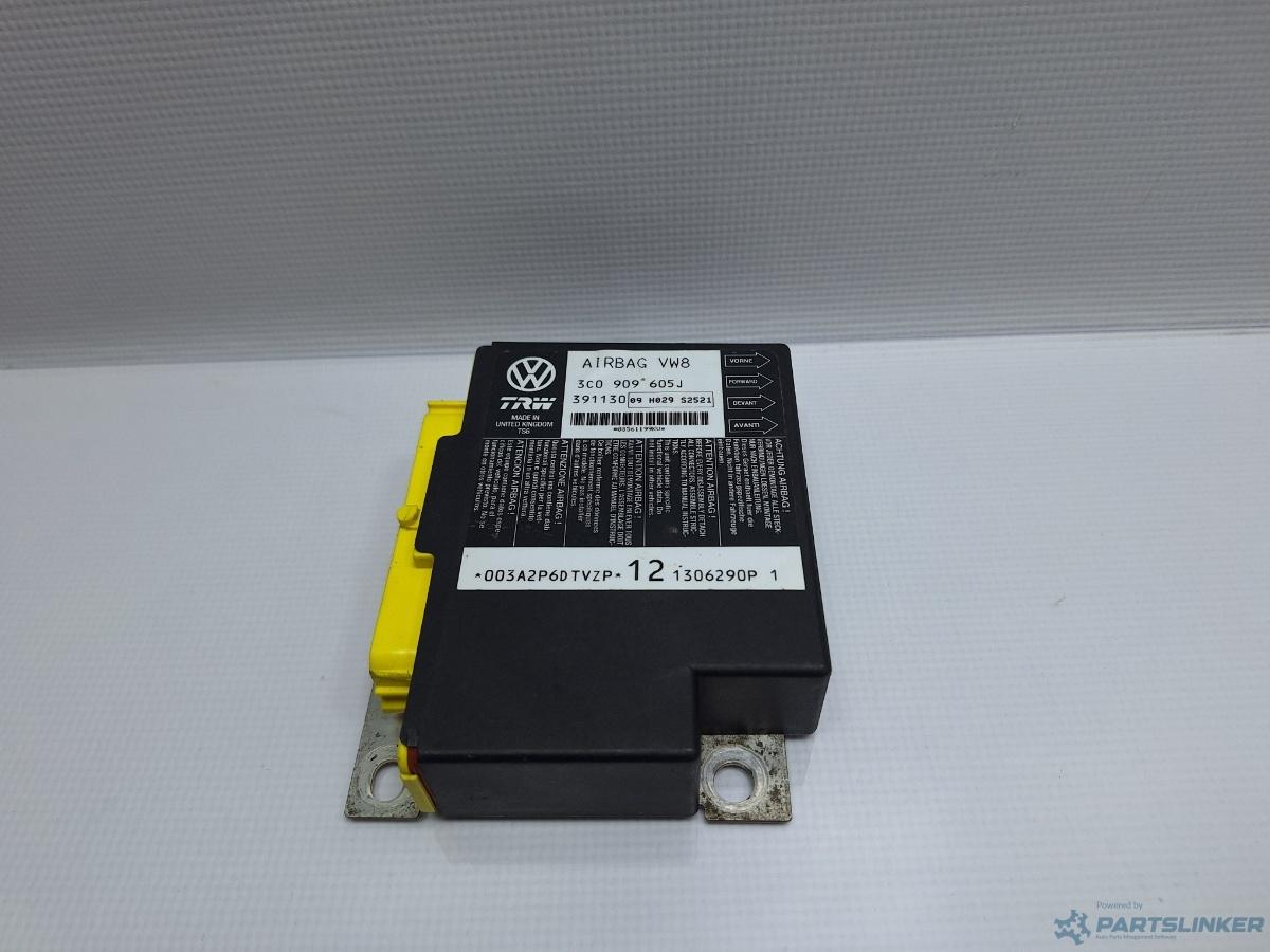 Calculator airbag VOLKSWAGEN PASSAT (3C2) [ 2005 - 2010 ] TDI (BMP) 103KW|140HP OEM 3C0909605J