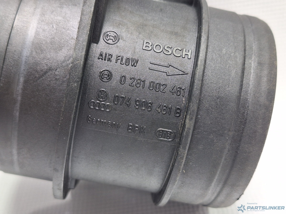 Debitmetru aer VOLKSWAGEN TOURAN (1T1, 1T2) [ 2003 - 2010 ] TDI (BMN) 125KW|170HP BOSCH 0281002461 074906461B