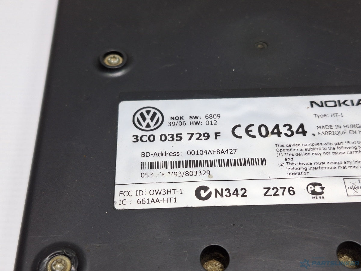 Modul bluetooth VOLKSWAGEN PASSAT (3C2) [ 2005 - 2010 ] TDI (BMP) 103KW|140HP 3C0035729F