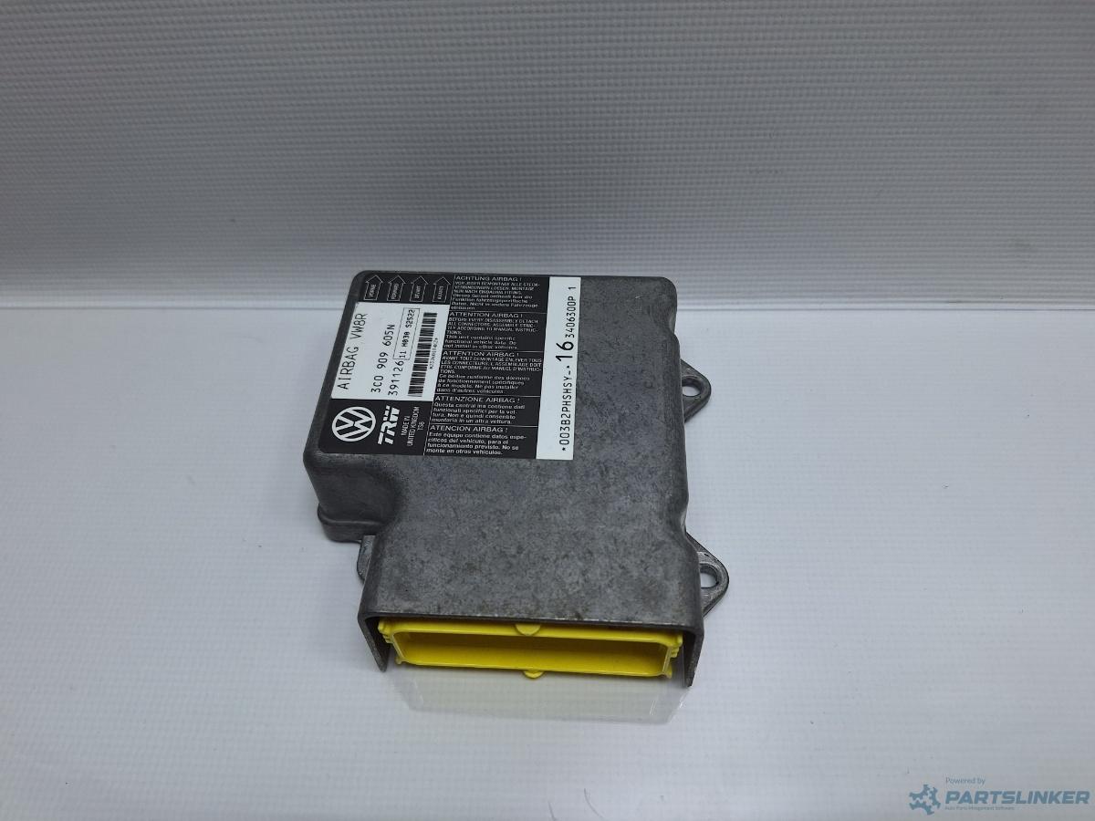 Calculator airbag VOLKSWAGEN PASSAT (3C2) [ 2005 - 2010 ] TDI (BMP) 103KW|140HP OEM 3C0909605N