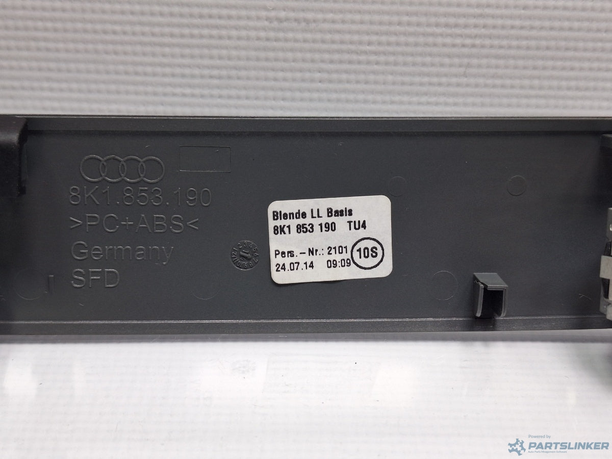 Ornament plansa bord AUDI A4 IV Avant (8K5, B8) [ 2007 - 2015 ] TDI (CJCD, CMFB, CSUA) 110KW|150HP 8K1853190