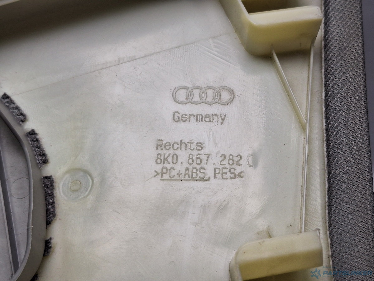 Ornament stalp centura dreapta AUDI A4 IV Avant (8K5, B8) [ 2007 - 2015 ] TDI (CJCD, CMFB, CSUA) 110KW|150HP 8K0867282C