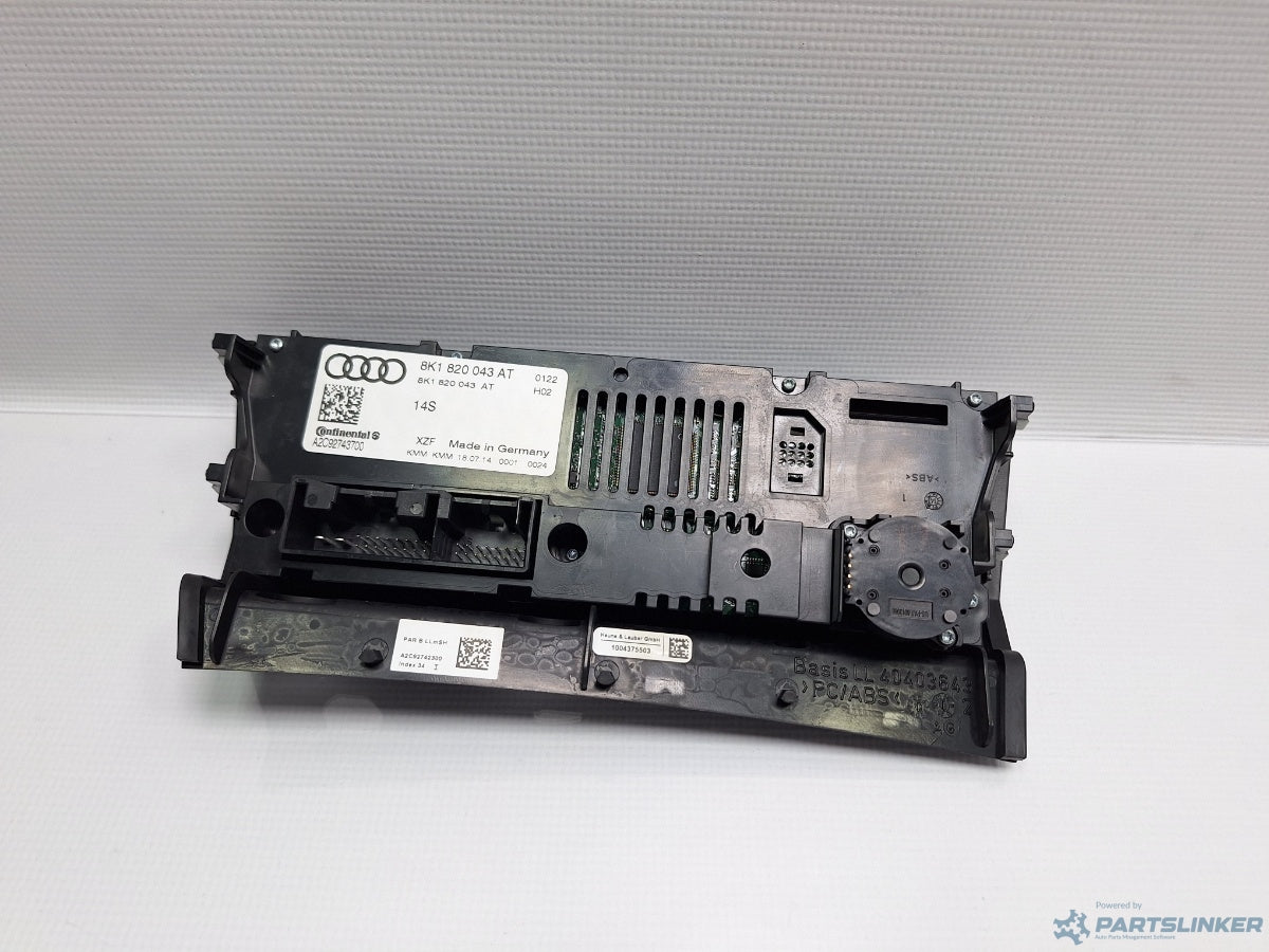 Panou comanda AC AUDI A4 IV Avant (8K5, B8) [ 2007 - 2015 ] TDI (CJCD, CMFB, CSUA) 110KW|150HP 8K1820043AT