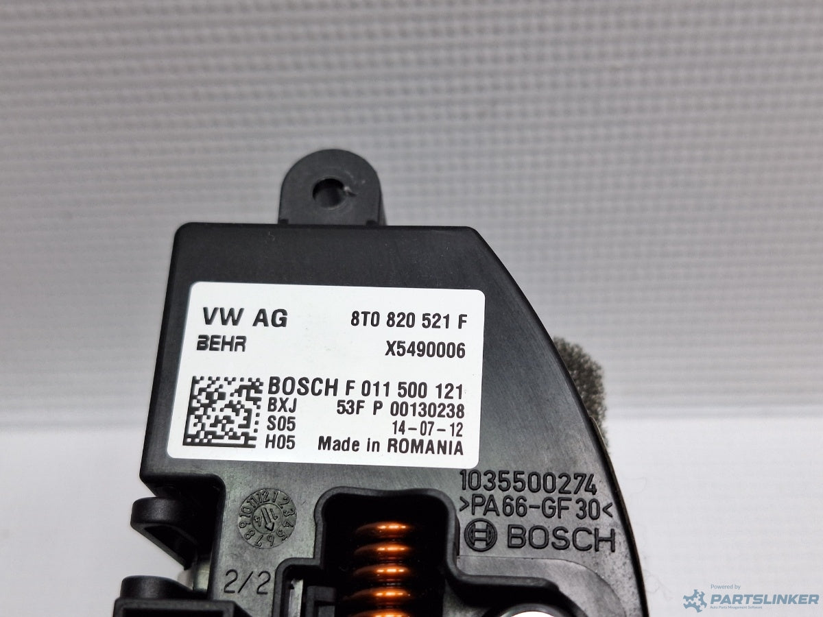 Rezistenta trepte aeroterma AUDI A4 IV Avant (8K5, B8) [ 2007 - 2015 ] TDI (CJCD, CMFB, CSUA) 110KW|150HP 8T0820521F