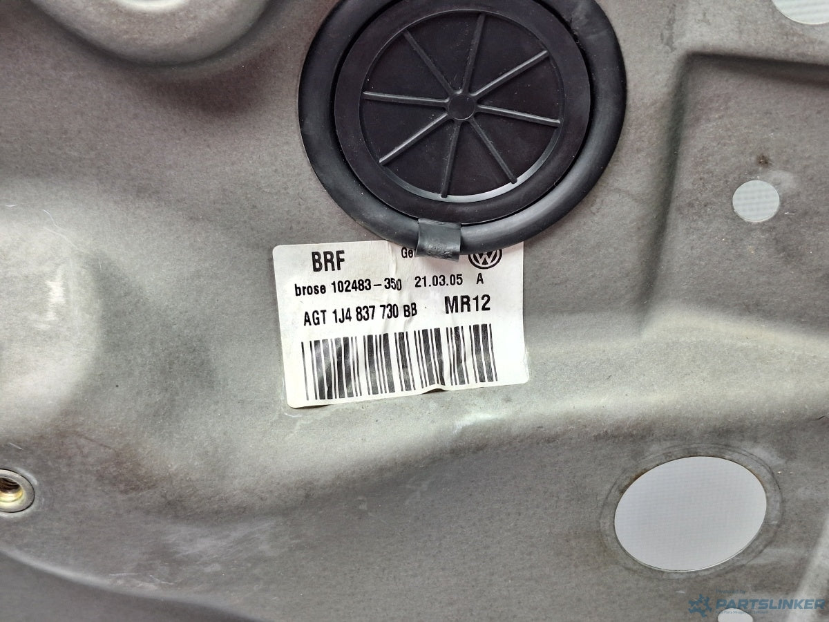 Macara geam dreapta fata VOLKSWAGEN BORA (1J2) [ 1998 - 2013 ] TDI (AGR, ALH) 66KW|90HP 1J4837730BB