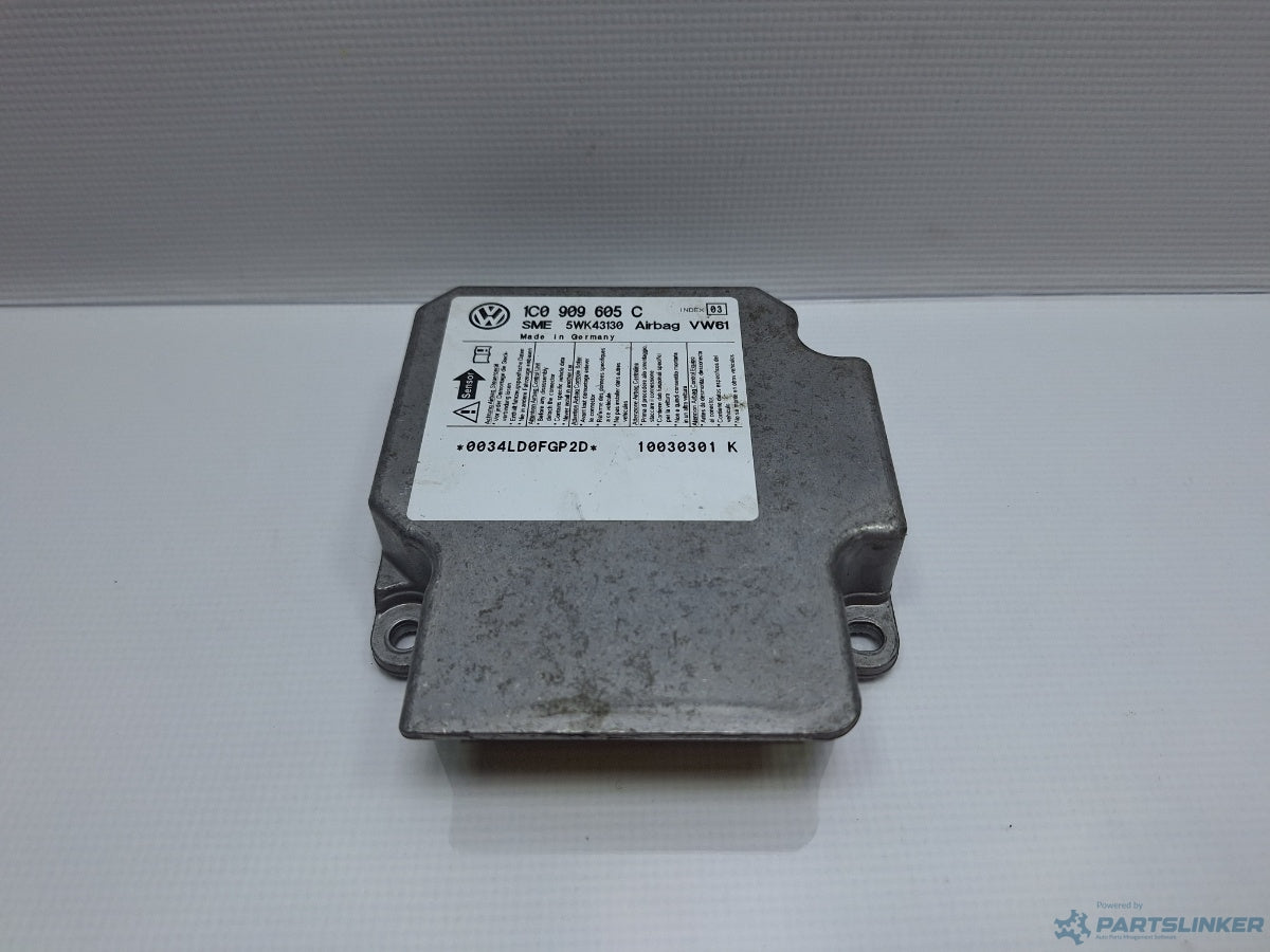 Calculator airbag VOLKSWAGEN BORA (1J2) [ 1998 - 2013 ] TDI (AGR, ALH) 66KW|90HP 1C0909605C