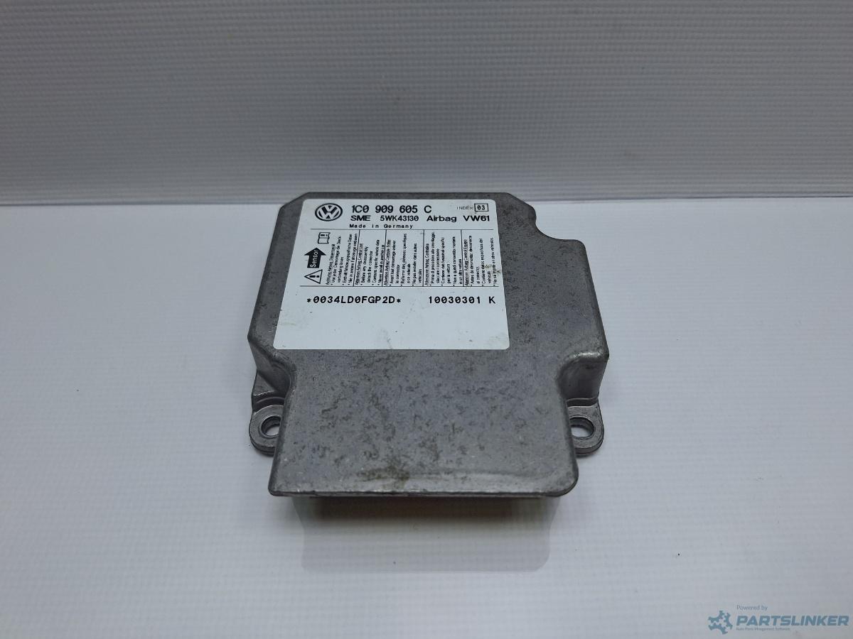 Calculator airbag VOLKSWAGEN BORA (1J2) [ 1998 - 2013 ] TDI (AGR, ALH) 66KW|90HP OEM 1C0909605C