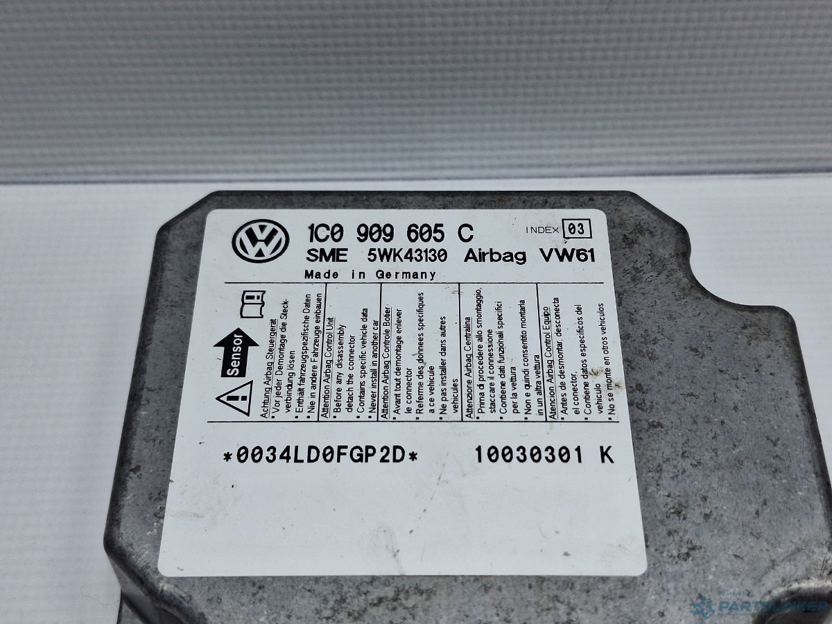 Calculator airbag VOLKSWAGEN BORA (1J2) [ 1998 - 2013 ] TDI (AGR, ALH) 66KW|90HP 1C0909605C