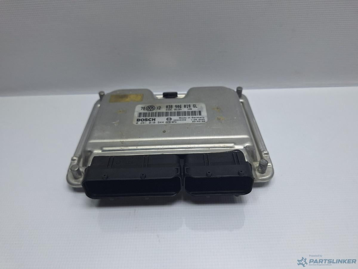 Calculator ECU motor VOLKSWAGEN BORA (1J2) [ 1998 - 2013 ] TDI (AGR, ALH) 66KW|90HP BOSCH 0281010944 OEM 038906019GL , EDC15P+ 1495