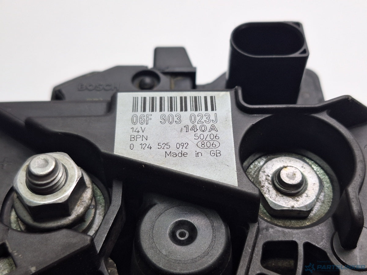 Alternator 140A AUDI A4 III (8EC, B7) [ 2004 - 2008 ] TDI (BRD) 125KW|170HP 06F903023J