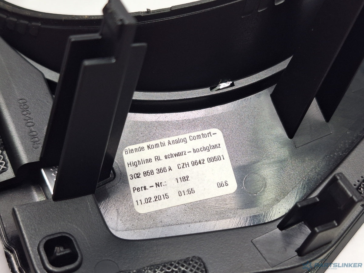 Rama ceasuri bord VOLKSWAGEN PASSAT Variant (3G5) [ 2014 - > ] TDI (CRLB, DBGA, DFGA) 110KW|150HP 3G2858366A