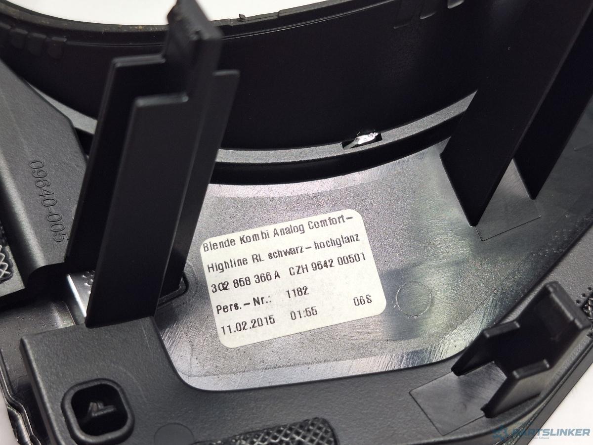 Rama ceasuri bord VOLKSWAGEN PASSAT Variant (3G5) [ 2014 - > ] TDI (CRLB, DBGA, DFGA) 110KW|150HP OEM 3G2858366A