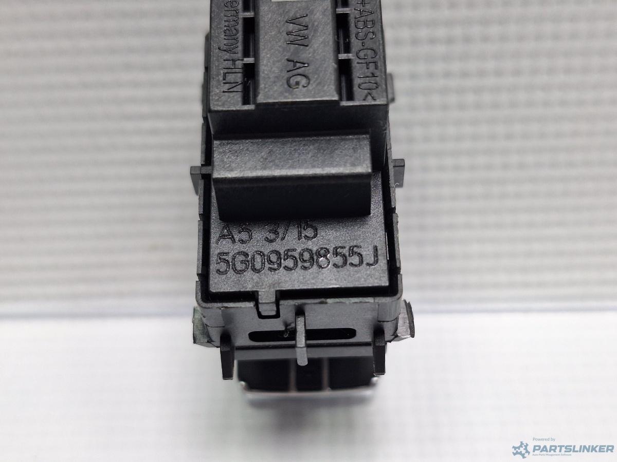 Buton geam electric cromat VOLKSWAGEN PASSAT Variant (3G5) [ 2014 - > ] TDI (CRLB, DBGA, DFGA) 110KW|150HP OEM 5G0959855J