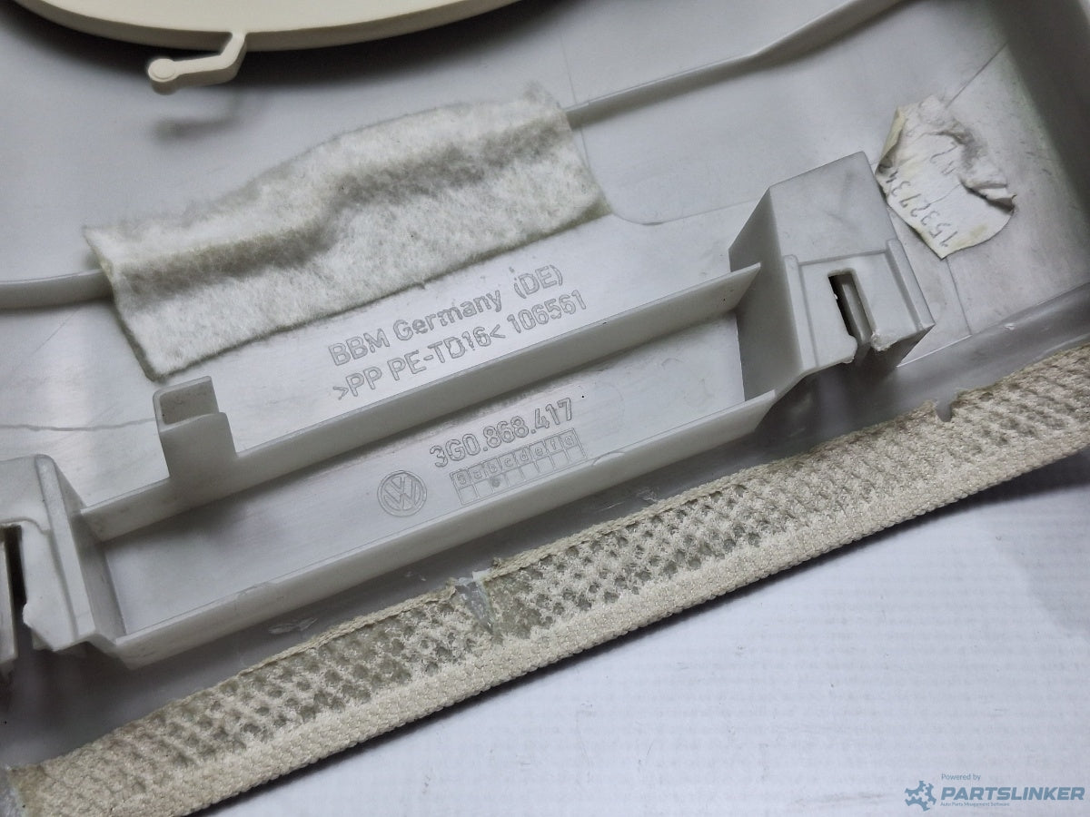 Ornament stalp centura stanga VOLKSWAGEN PASSAT Variant (3G5) [ 2014 - > ] TDI (CRLB, DBGA, DFGA) 110KW|150HP 3G0868417