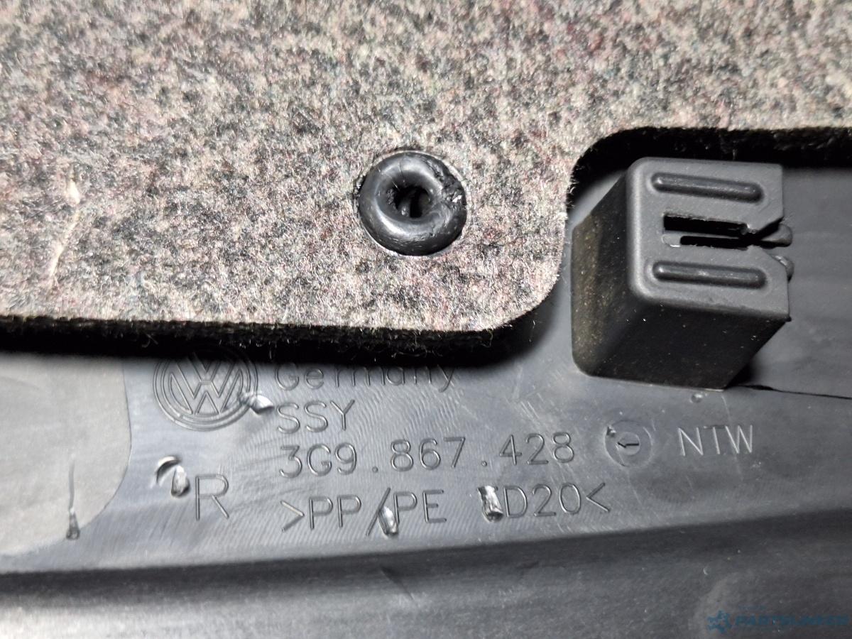 Mocheta laterala portbagaj dreapta VOLKSWAGEN PASSAT Variant (3G5) [ 2014 - > ] TDI (CRLB, DBGA, DFGA) 110KW|150HP OEM 3G9867428