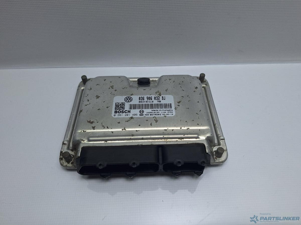 Calculator ECU SKODA OCTAVIA (1U2) [ 1996 - 2010 ] 16V (AXP, BCA) 55KW|75HP BOSCH 0261201406 OEM 036906032BJ