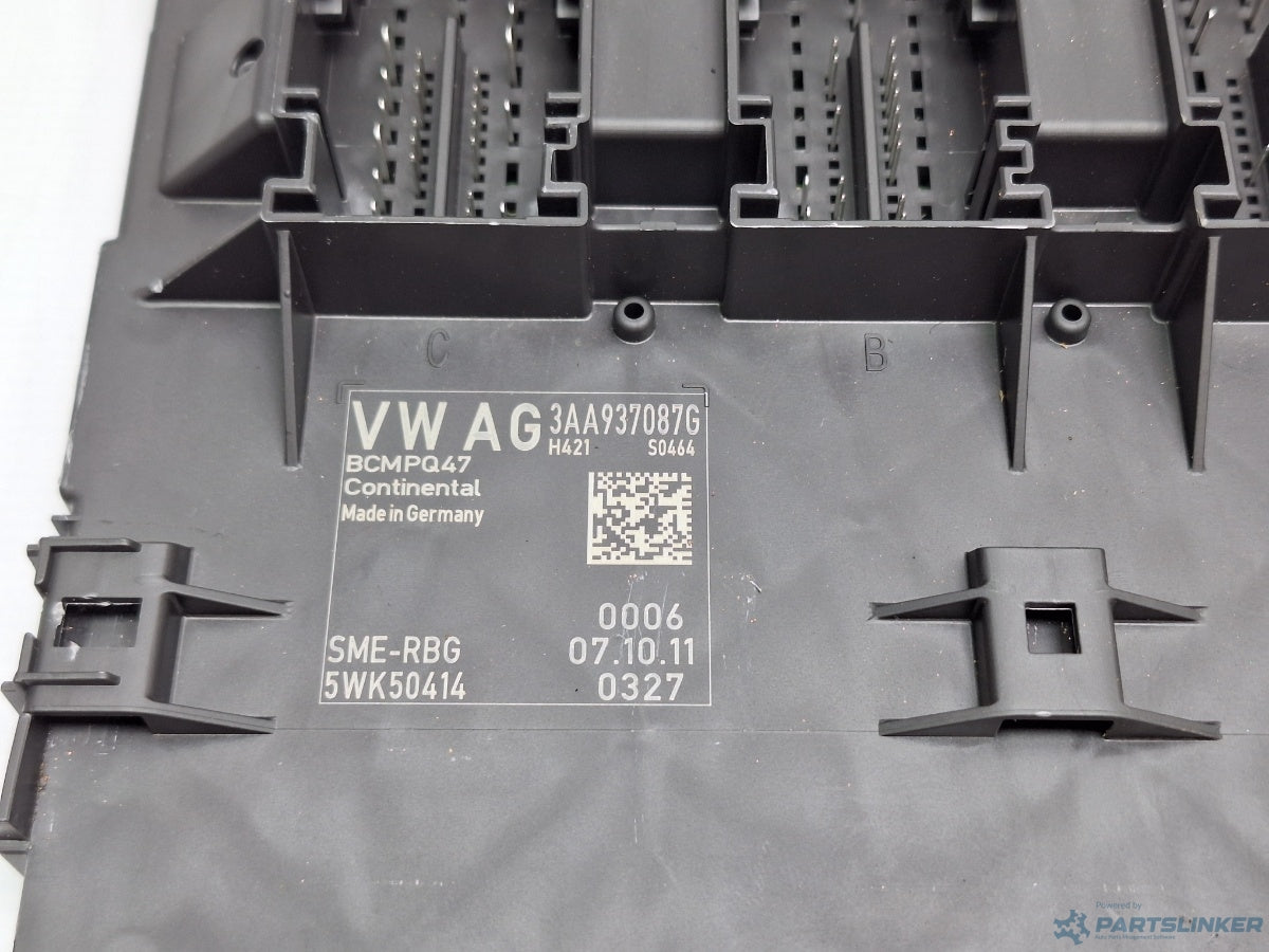 Modul BCM VOLKSWAGEN PASSAT CC (357) [ 2008 - 2012 ] TDI (CBAB, CFFB) 103KW|140HP Continental 5WK50414 3AA937087G