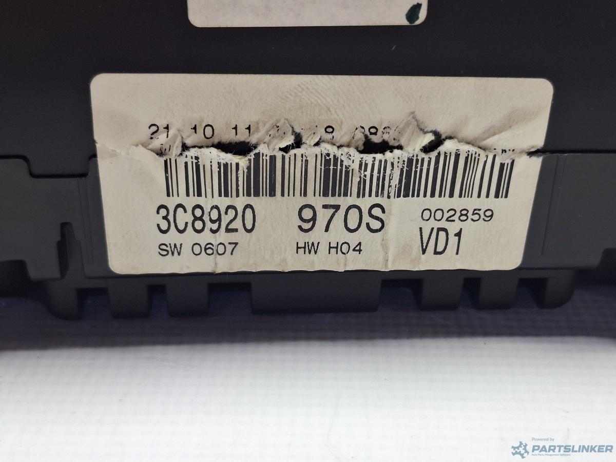 Ceasuri bord VOLKSWAGEN PASSAT CC (357) [ 2008 - 2012 ] TDI (CBAB, CFFB) 103KW|140HP OEM 3C8920970S