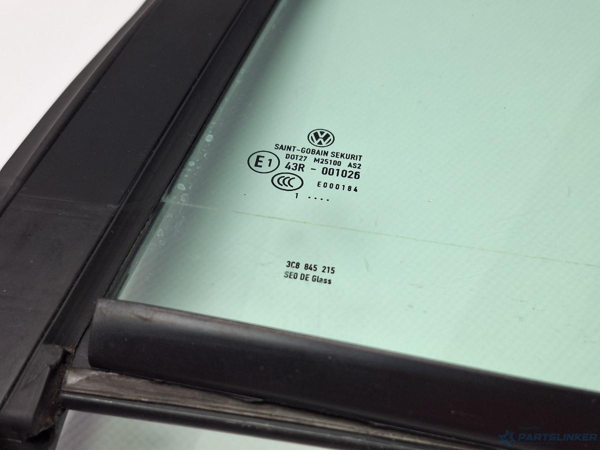 Geam fix lateral usa stanga spate VOLKSWAGEN PASSAT CC (357) [ 2008 - 2012 ] TDI (CBAB, CFFB) 103KW|140HP OEM 3C8845215