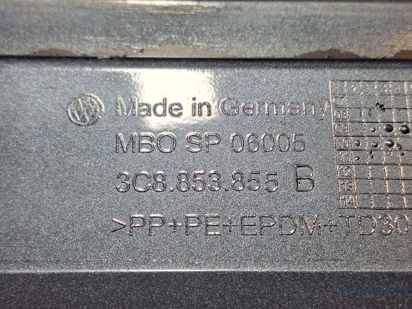 Ornament prag stanga VOLKSWAGEN PASSAT CC (357) [ 2008 - 2012 ] TDI (CBAB, CFFB) 103KW|140HP 3C8853855B
