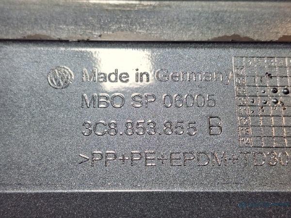 Ornament prag stanga VOLKSWAGEN PASSAT CC (357) [ 2008 - 2012 ] TDI (CBAB, CFFB) 103KW|140HP OEM 3C8853855B