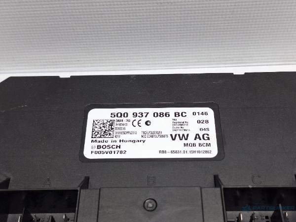 Modul BCM VOLKSWAGEN PASSAT Variant (3G5) [ 2014 -> ] TDI (CRLB, DBGA, DFGA) 110KW|150HP OEM 5Q0937086BC